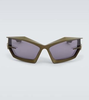 Givenchy Giv Cut Shield Sunglasses - Green