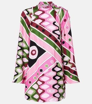 PUCCI Silk Satin Minidress - Pink