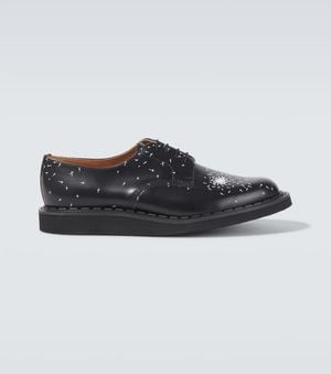 Undercover X George Cox Leather Derby Shoes - Black
