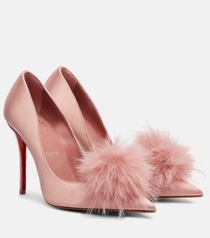 Christian Louboutin Pumps Alana 100 Aus Satin - Pink