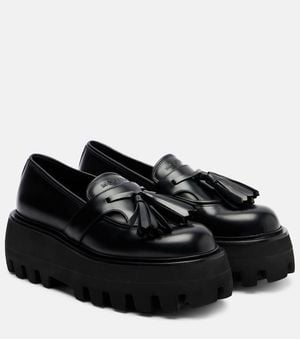 McQueen Plateau-Loafers Sofa Aus Leder - Schwarz