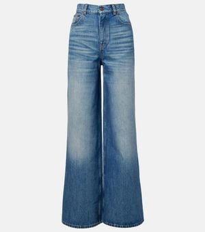 Chloé High-Rise Flared Jeans - Blue