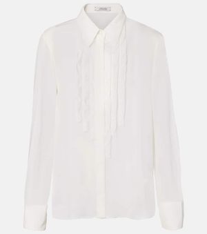 Dorothee Schumacher Bluse Sheer Twist Aus Georgette - Weiß