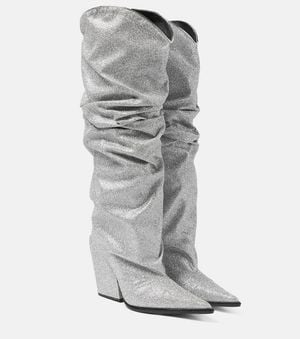 Alexandre Vauthier Bottes A Paillettes - Gris