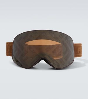 Fendi Logo Ski Goggles - Brown
