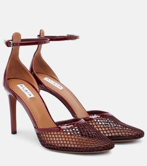 Alaïa Pumps 90 Aus Mesh - Braun