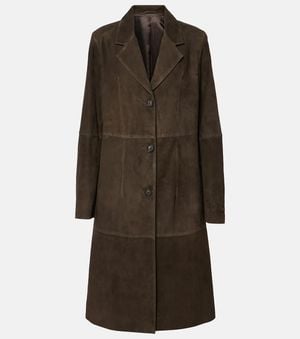 TOTEME Abrigo De Ante - Marrón