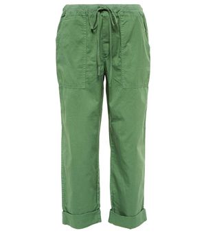 Velvet Misty Cotton Mid-Rise Cargo Pants - Green