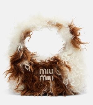 Miu Miu Wander Cow-Print Shoulder Bag - Brown