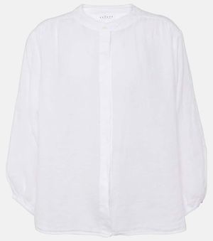 Velvet Avis Linen Blouse - White