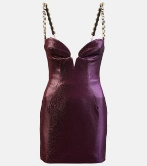 Area Verziertes Minikleid Mussel Cup - Lila