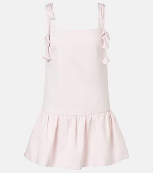 Self-Portrait Minikleid Aus Taft - Pink