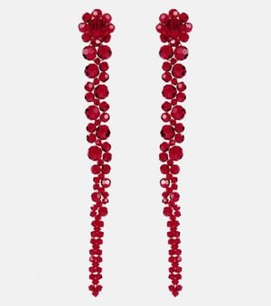 Simone Rocha Ohrringe Mit Kristallen - Rot