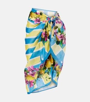 Dolce & Gabbana Pareo Aus Baumwolle - Blau