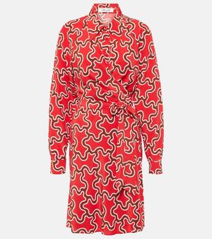 Diane von Furstenberg Bedrucktes Minikleid Sophie Aus Jersey - Rot