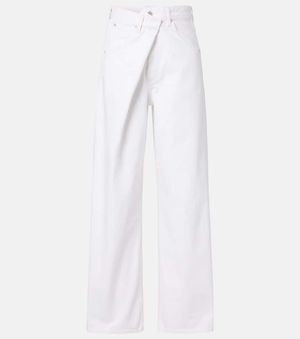 Agolde Wide-Leg Jeans Vana Fold - Weiß