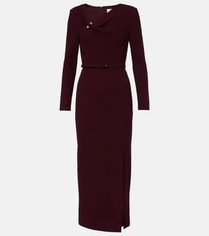 Roland Mouret Midikleid Aus Woll-Crepe - Lila
