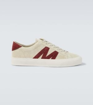 Moncler Monaco2 Suede Sneakers - Natural