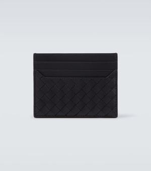Bottega Veneta Kartenetui Intrecciato Aus Leder - Schwarz