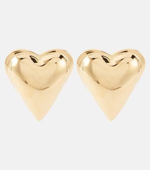 Alaïa Heart Earrings - Natural