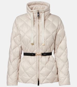 Max Mara The Cube Soft B Quilted Down Jacket - Natural