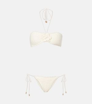 Zimmermann Awaken Crochet Cotton Bikini - White