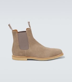 Common Projects Bottines Chelsea En Daim - Neutre