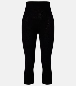 Chloé Capri-Hose Aus Strick - Schwarz