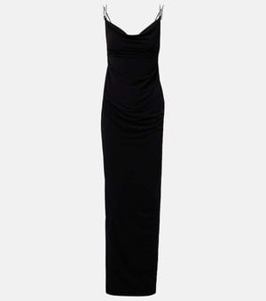 Coperni Embellished Gown - Black