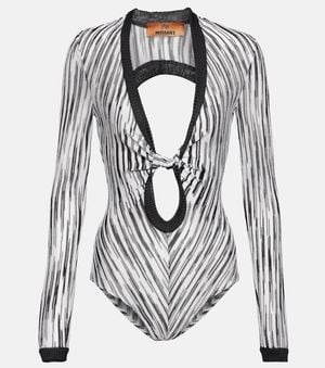 Missoni Space-dyed Cutout Bodysuit - Grey
