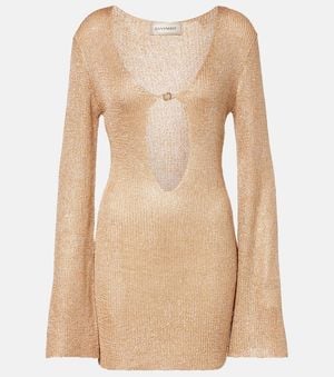 Bananhot Rey Cutout Sequined Minidress - Natural