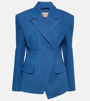 AYA MUSE Blazer Di Jeans Cosa - Blu