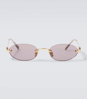 Miu Miu Ovale Sonnenbrille - Pink