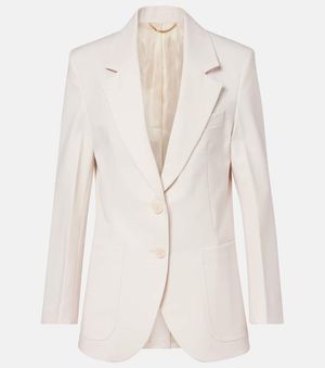 Victoria Beckham Single-Breasted Blazer - White