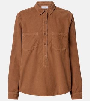 Velvet Arielle Cotton Corduroy Shirt - Brown