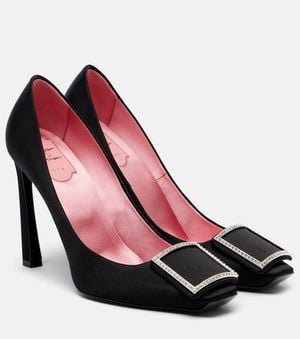 Roger Vivier Trumpette 100 Satin Court Shoes - Red