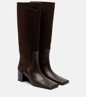 Alaïa Stiefel 55 Aus Leder - Braun