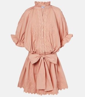Juliet Dunn Minikleid Aus Baumwollpopeline - Pink
