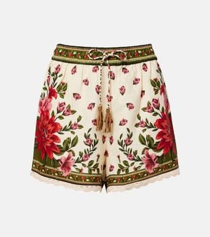 FARM Rio Shorts Wonder Rio Aus Einem Leinengemisch - Rot