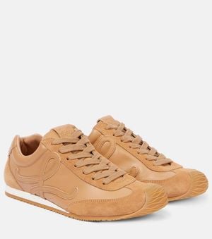 Loewe Ballet Runner 2.0 Leather Trainers - Brown