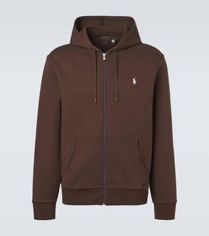 Polo Ralph Lauren Cotton-Blend Hoodie - Brown