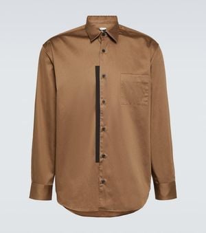GR10K Cotton Poplin Shirt - Brown