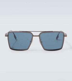 ZEGNA Eckige Sonnenbrille - Blau
