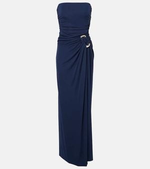 Jonathan Simkhai Emma Draped Corset Gown - Blue