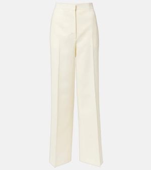 FFORME Agel Wool Wide-Leg Trousers - White