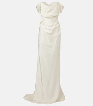 Vivienne Westwood Bridal Nova Cocotte Satin Corset Gown - Natural
