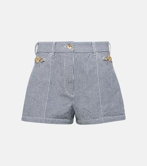 Patou High-Rise Jeansshorts - Blau