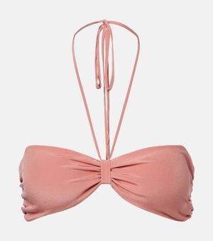 Adriana Degreas Halterneck Bikini Top - Pink