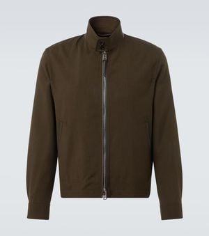 Tom Ford Wool, Cashmere, And Silk Blouson Jacket - Green