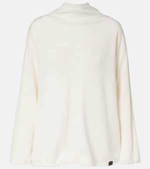 Max Mara Mantide Cashmere Turtleneck Jumper - White